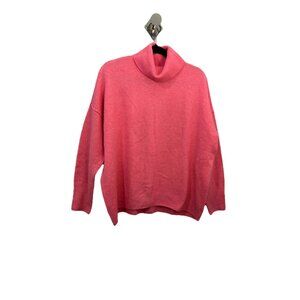 Vince Camuto Oversize Bubble Gum  Pink Turtleneck Sweater Size M